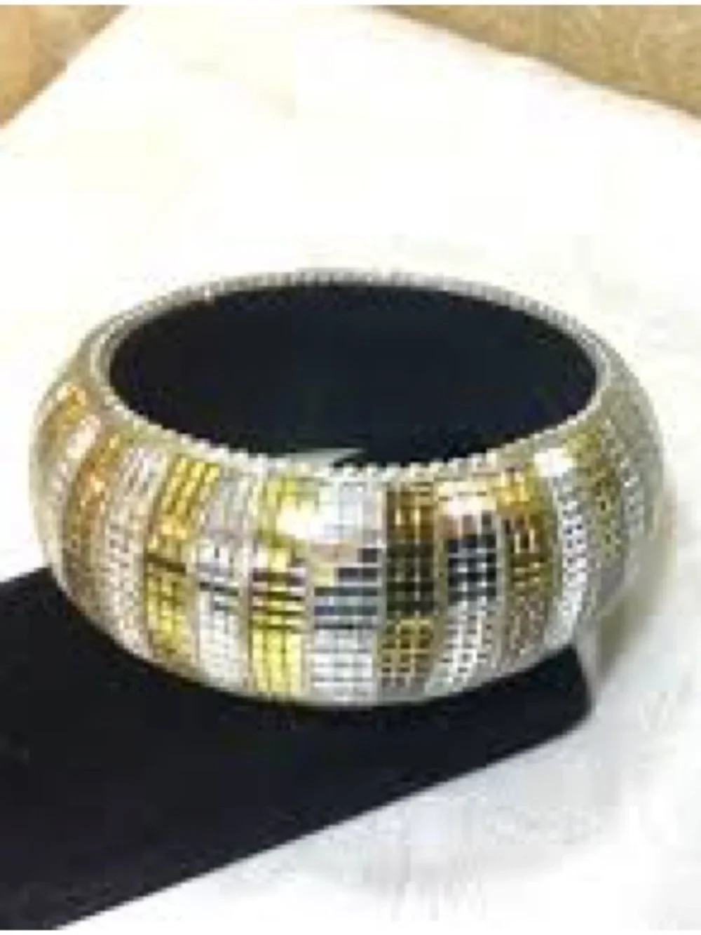 Y2K Chunky Mirrored Disco Bangle Bracelet